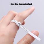 1PC Upgraded Soft Ring Sizer Measuring Tool, Reusable Plastic Finger Size Measuring Tape, Clear And Accurate Jewelry Sizing Making Tool 1-17 USA Rings Sizer, US Size Measure Finger Gauge