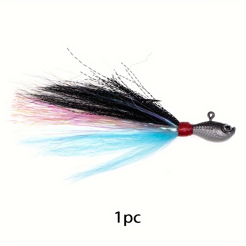 Bucktail Jig Artificial Fishing Lure Multi Color Fishing - Temu