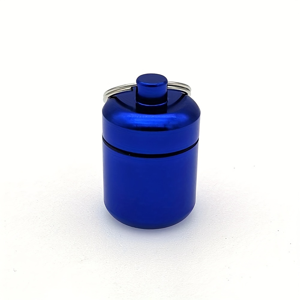 Mini Waterproof Aluminum Medicine Metal Pill Bottle Box Case Holder  Container with Keychain - China Pill Bottle, Pill Box