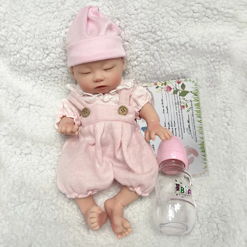 Can Drink Milk Can Pee Silicone Reborn Dolls Soft Full Body Solid