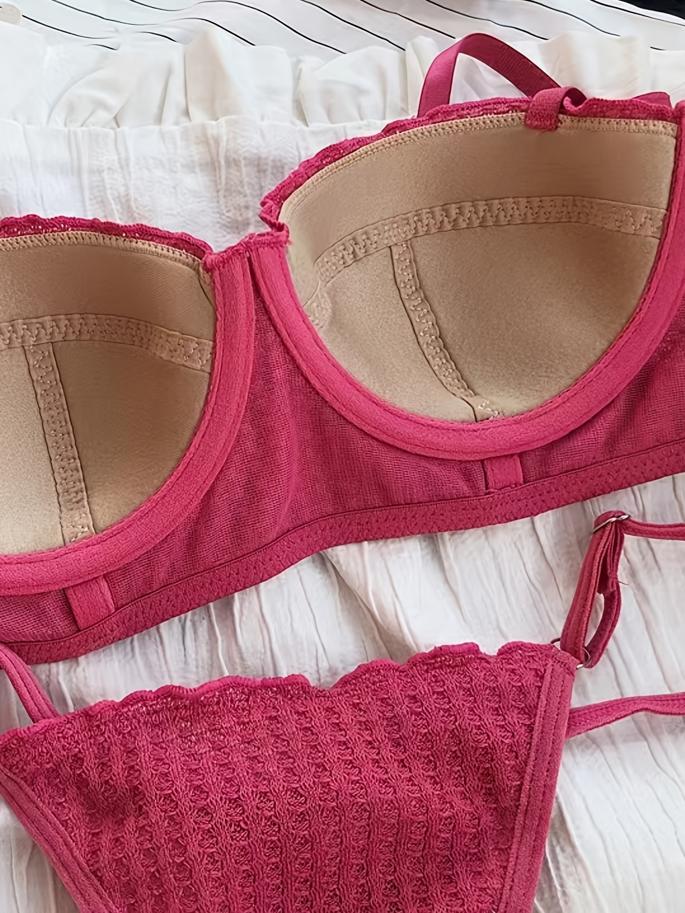 Victoria's Secret, Intimates & Sleepwear, Vs Pink Bra With Lace Corset  Seamless Underwear