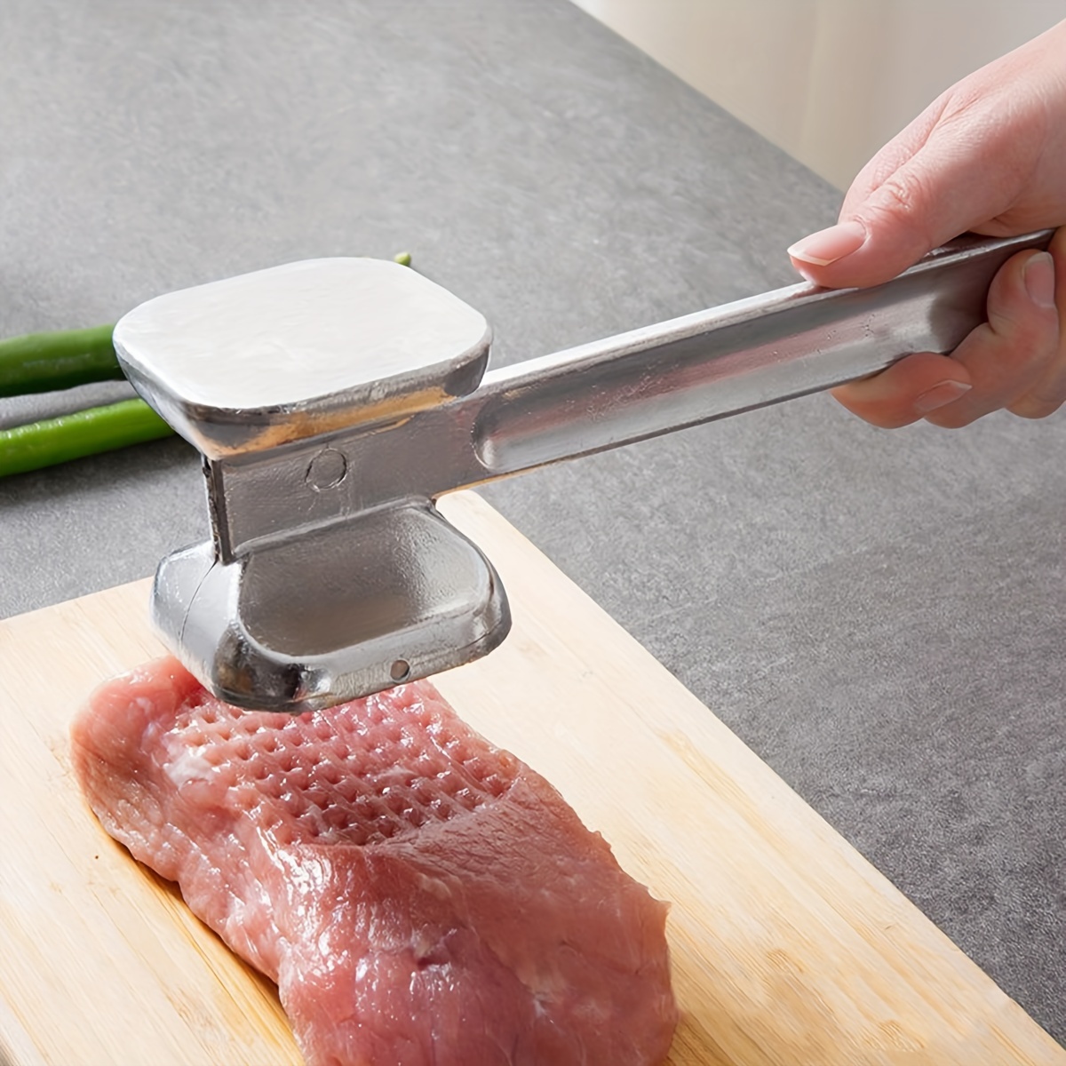 Double sided Meat Hammer Steak Hammer Aluminum Alloy Steak - Temu