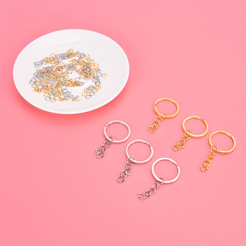 220PCS Keychain Open Jump Ring Jewelry Making Kit for DIY Epoxy Resin  Keychains