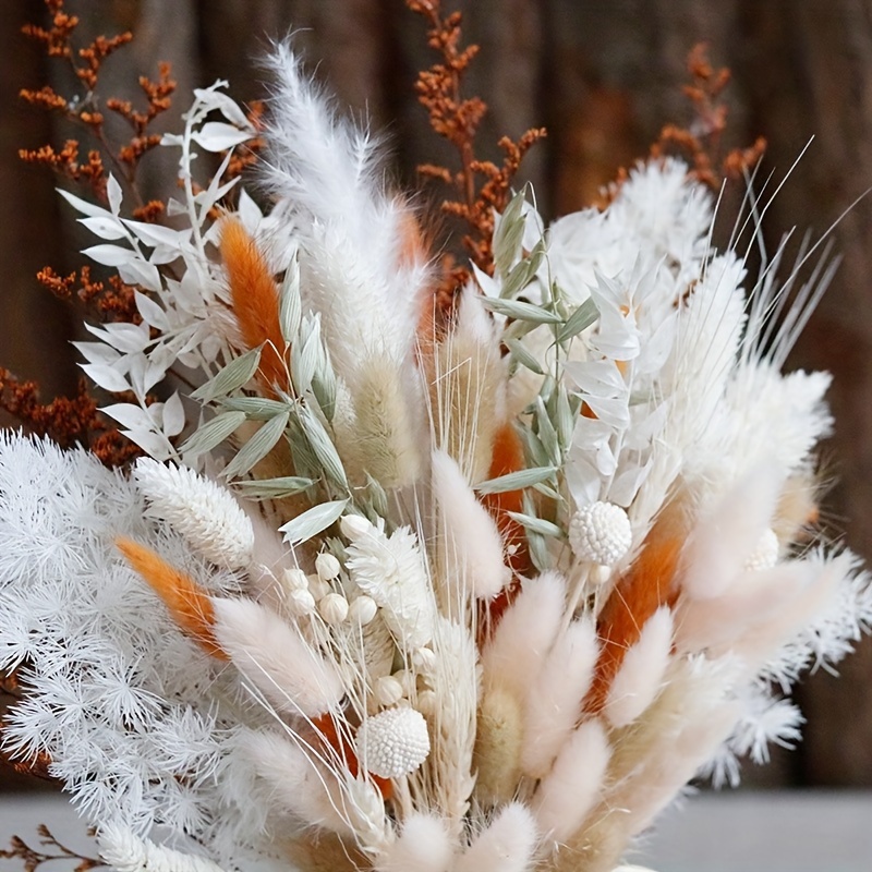 Natural Dried Pampas Grass Bonquet, Boho Home Decor Bouquet, Dried Flowers  for Wedding Floral Arrangements Wall Bathroom Decor