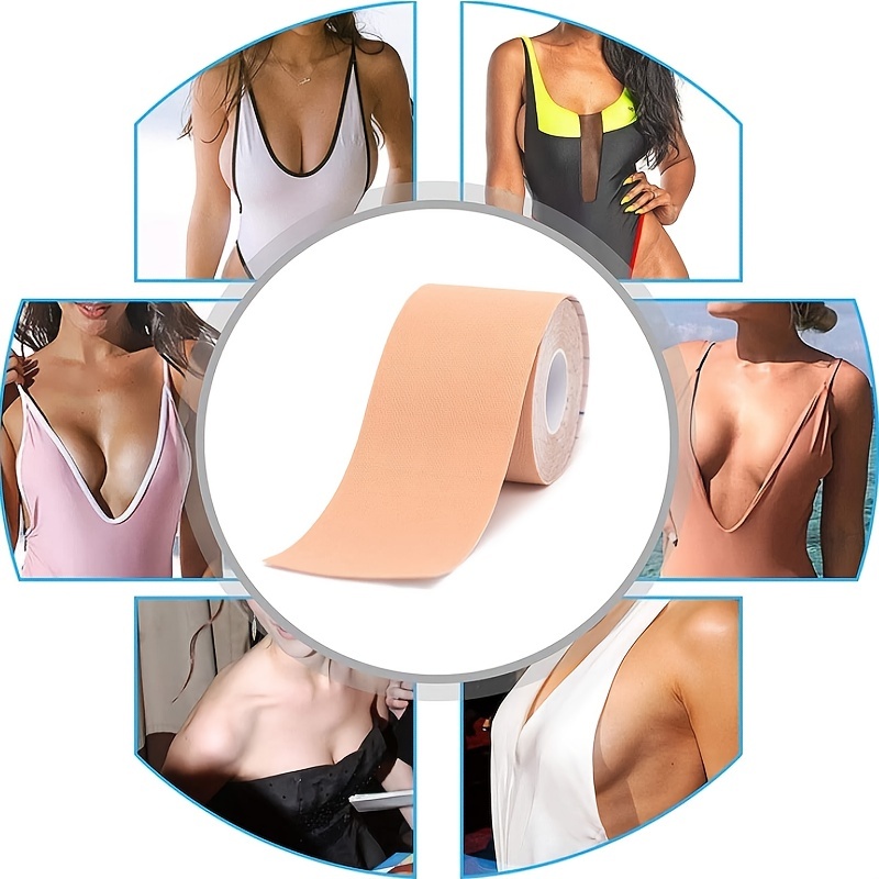 Boob Tape Breathable Breast Lift Tape Bra,Adhesive Bra Nipple