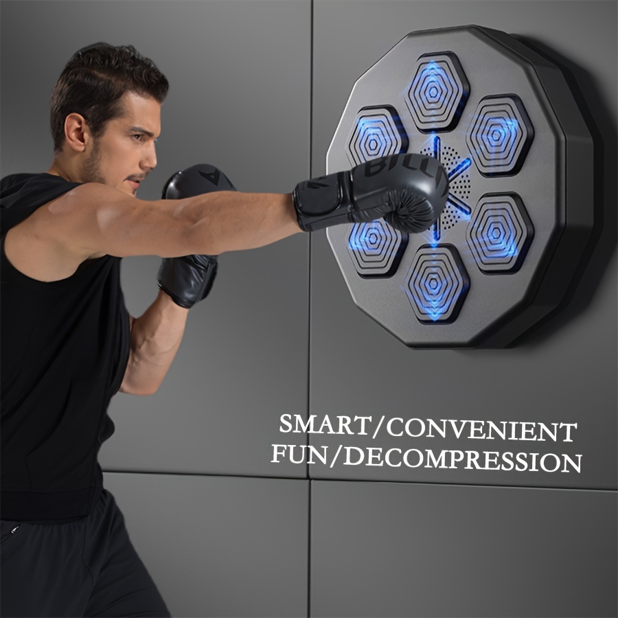 Okcell Music Boxing Machine, Punching Machine with Punch On The Wall,  Electronic, with 6 Lights and Bluetooth Sensor, Boxing Training Machines  with Boxing Gloves for Adults, for Home Training : : Sports
