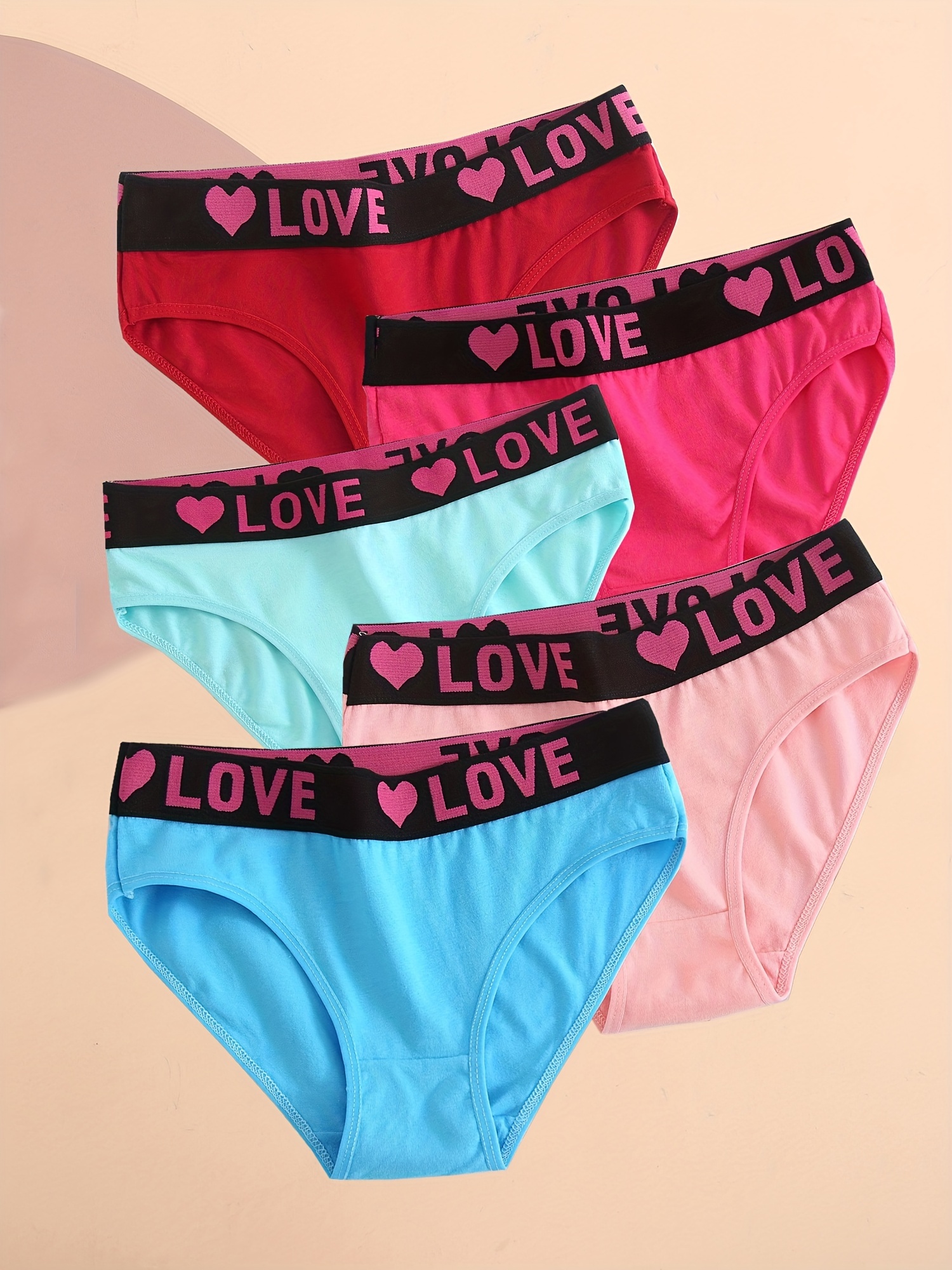 Personalize your own plus size Mini Hearts Cotton Full Brief panties * FAST  SHIPPING * Valentines Panties, Plus Sizes X, 1X, 2X, 3X, 4X, 5X