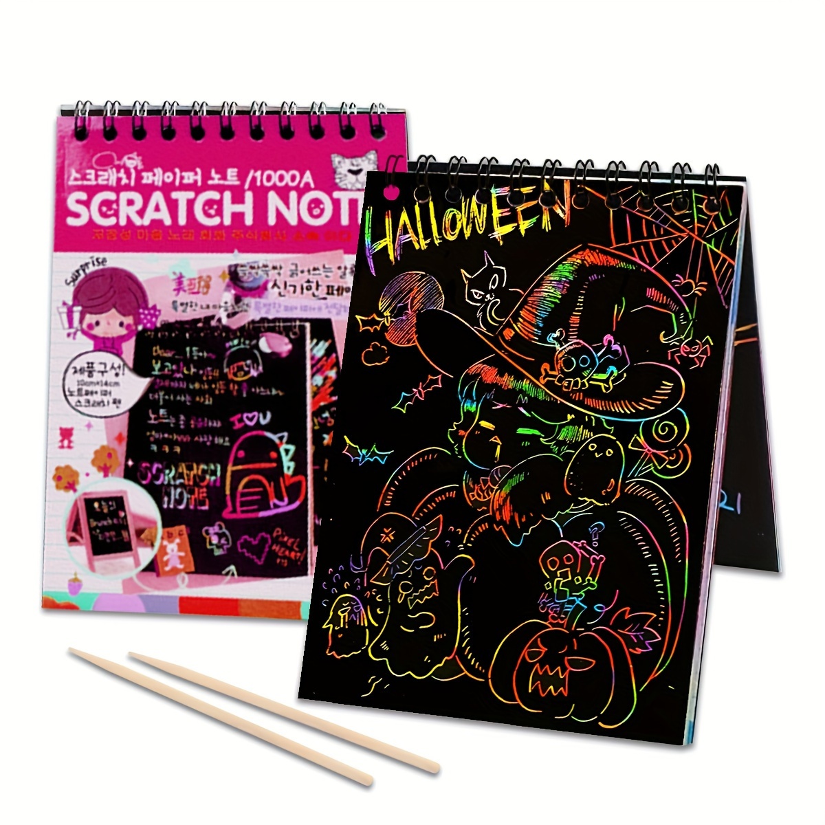 Scratch & Sketch Spooky [With Wooden Stylus] (Scratch and Sketch) (Spiral)