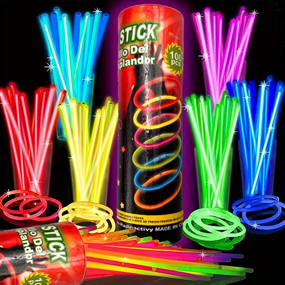 18 Color Led Glow Stick Parties Festivals 2 Lighting Modes Flashing Fun  Safety - Sports & Outdoors - Temu United Kingdom