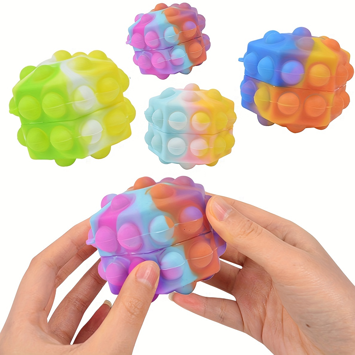 Pop Fidget Toys Pop It Games Rainbow Squishy Bubble Jeu d'échecs sensoriel  
