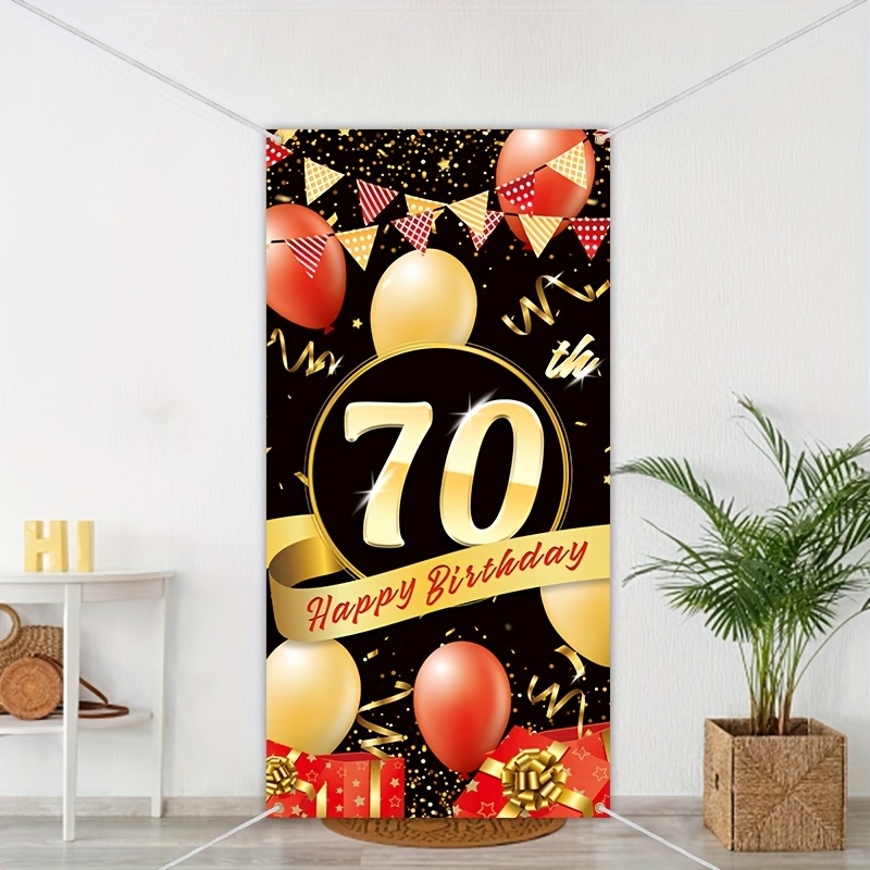 1pc Decorazione Festa Compleanno 70 Anni Banner - Temu Italy