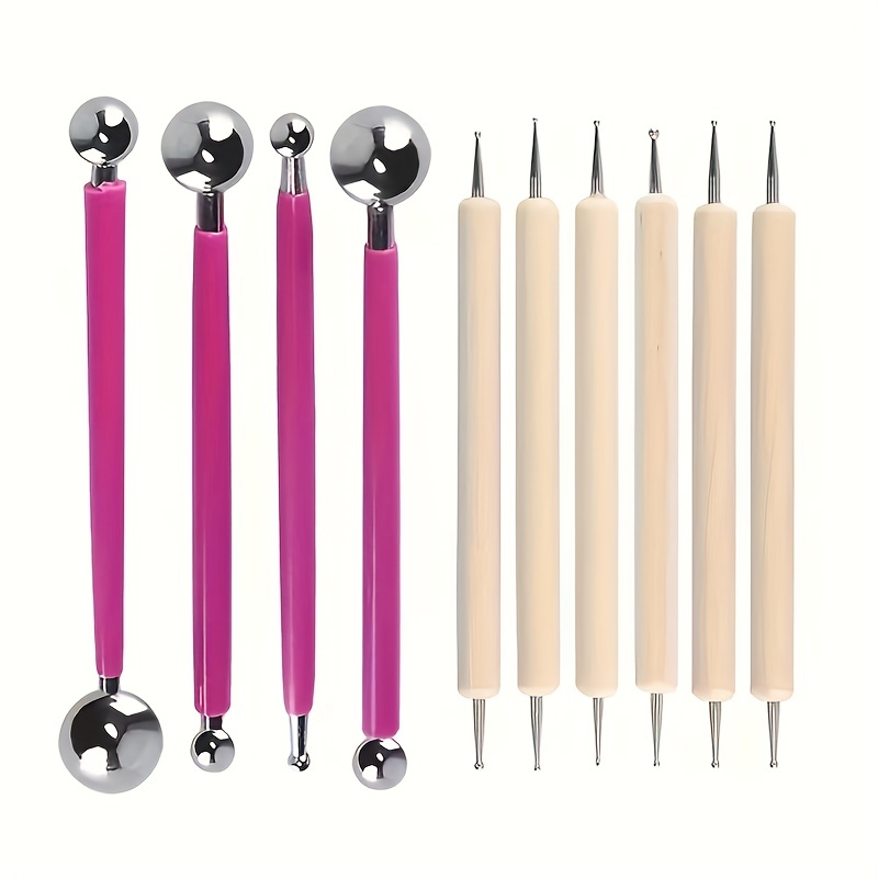 Dot Painting Tools Embossing Ball Pens Set Baking Fondant - Temu