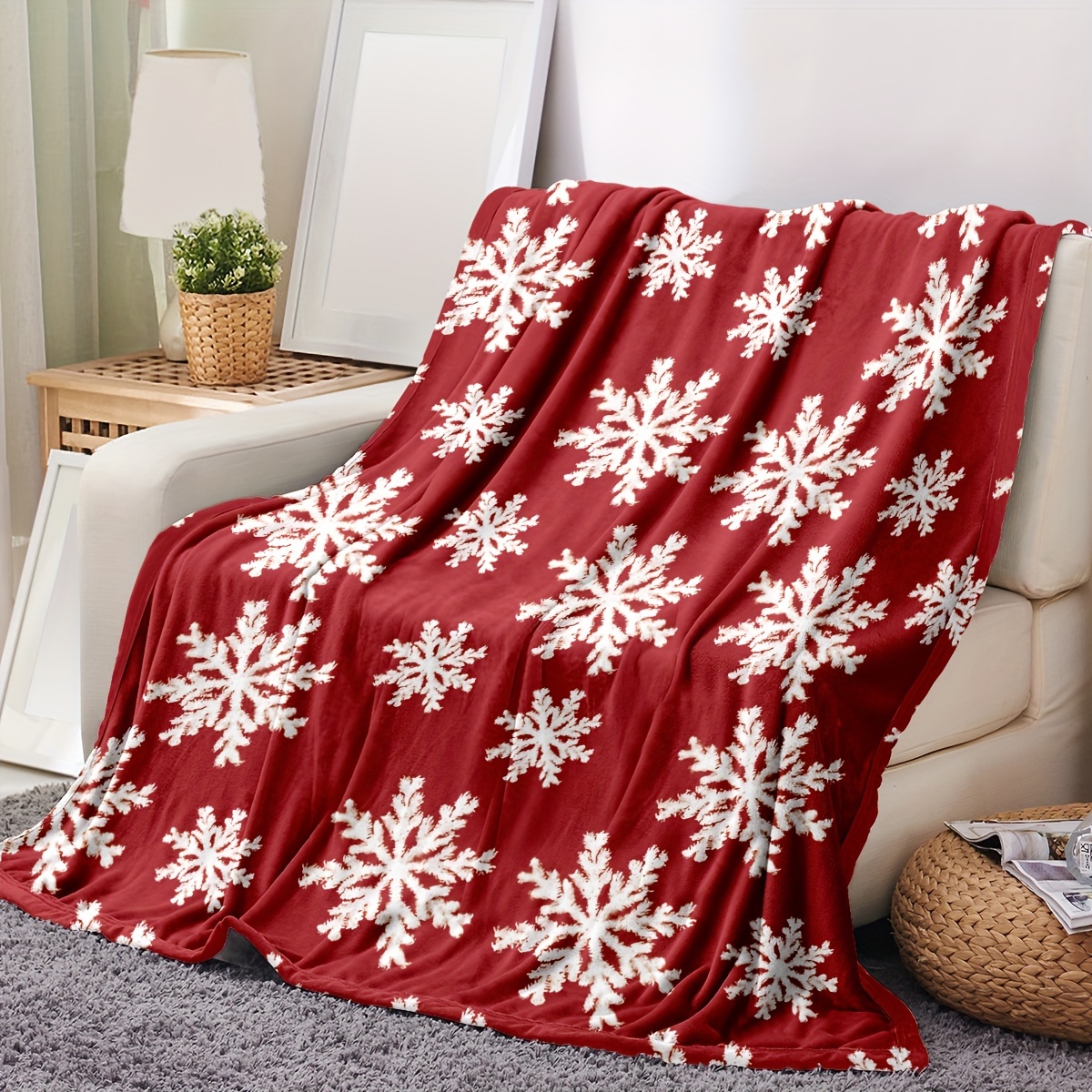 Snowflake blanket cheap