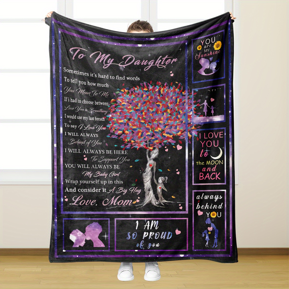 Envelope Flannel Blanket Daughter Throw Blanket Warm Cozy Temu United