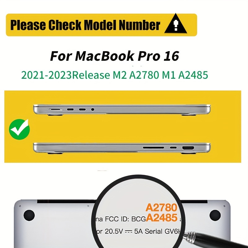 Coque De Protection Pour Le Plus Récent MacBook Pro 16 - Temu Canada