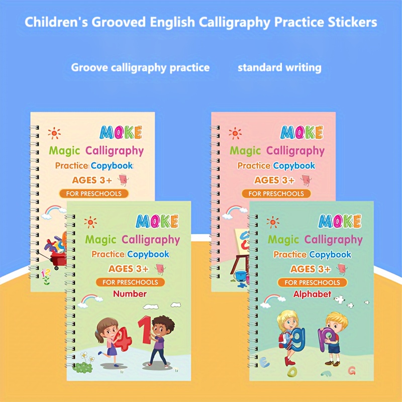 French Version Of Groove Practice Copybook - Magic Calligraphy Disappearing  Copybook