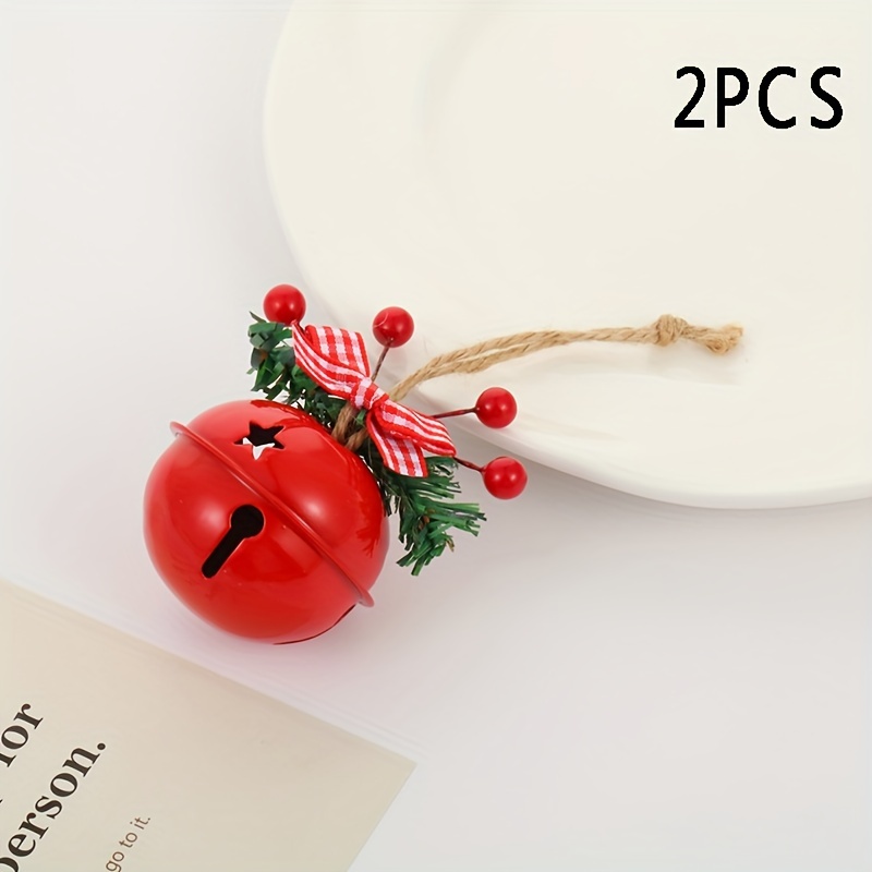 6pcs/Set Christmas Small Bell Pendant Hanging Ornament Bell Decorations  Metal Jingle Bells Supply for Yard Garden Home Door - AliExpress