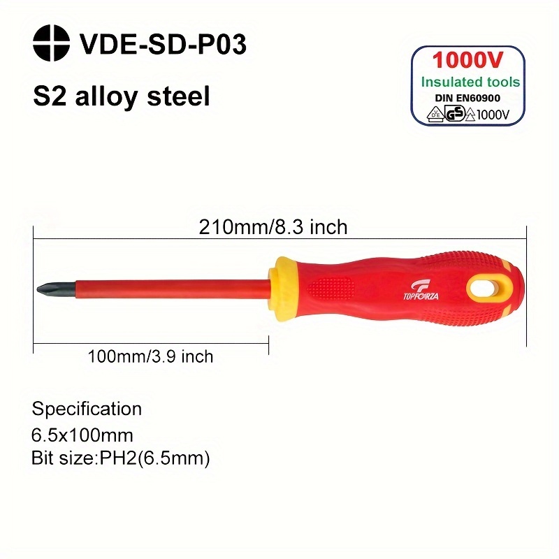 Destornillador Plano 6.5x100mm