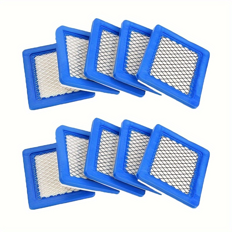 TEMU 10pack 491588s Air Filter, Compatible For 491588 4915885 Flat Oem Air Cleaner Cartridge, Lawn Mower Air Filter