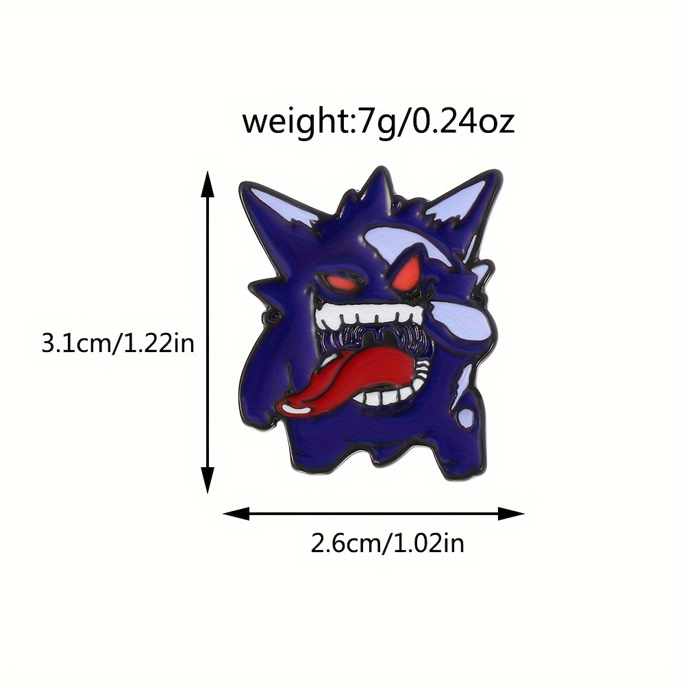 Pokemon Jenga Enamelled Brooch Anime Kawaii Pins Clothing Backpack