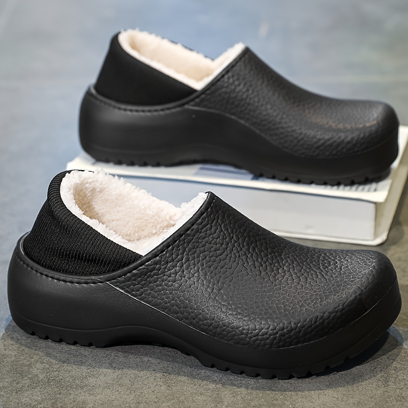 Men's Restaurant Oil Resistant Kitchen Work Shoes Loafer Slip-On Skid  Non-Slip