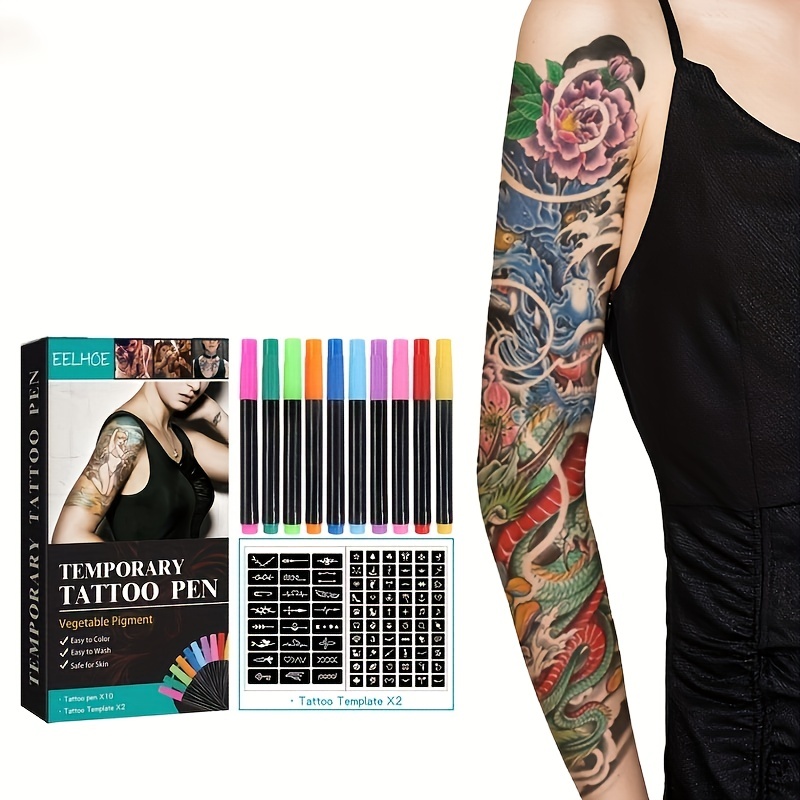 Penna Tatuaggi Pelle Penne Tatuaggi 10 Penne Tatuaggi E 2 - Temu