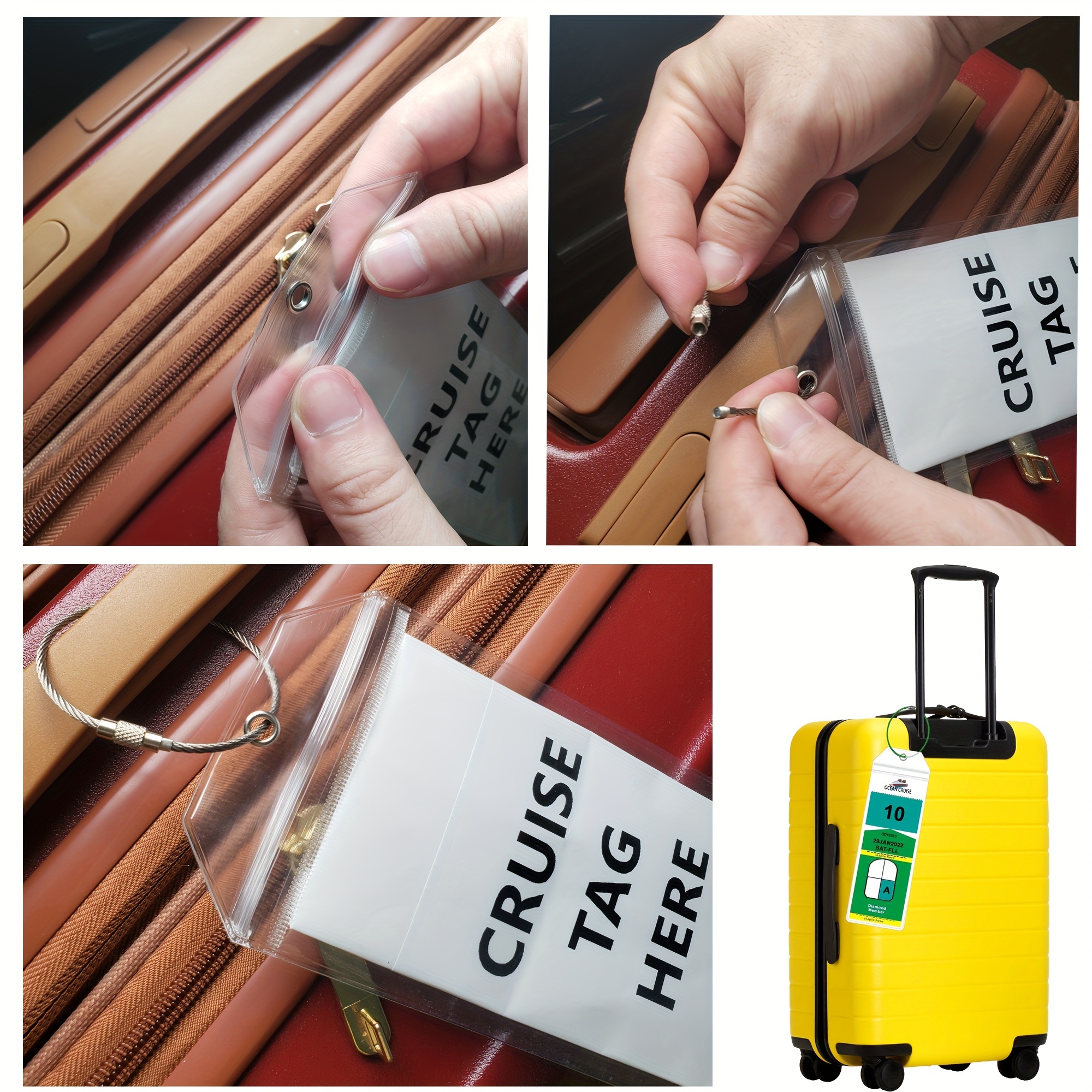 Waterproof 2025 luggage tags