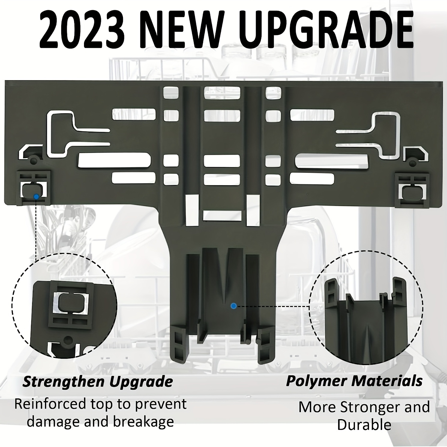 Upgraded W10350376 Dishwasher Top Rack Adjuster Part Repair Kit With  W10195840 & W10195839 & W10250160 & W10508950 Upper Parts Replacement For  Kenmore Kitchenaid Dishwasher - Temu