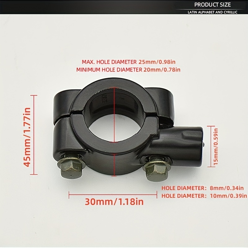 2pcs Motorrad Lenker Spiegelhalterung Halterung Adapter 10mm