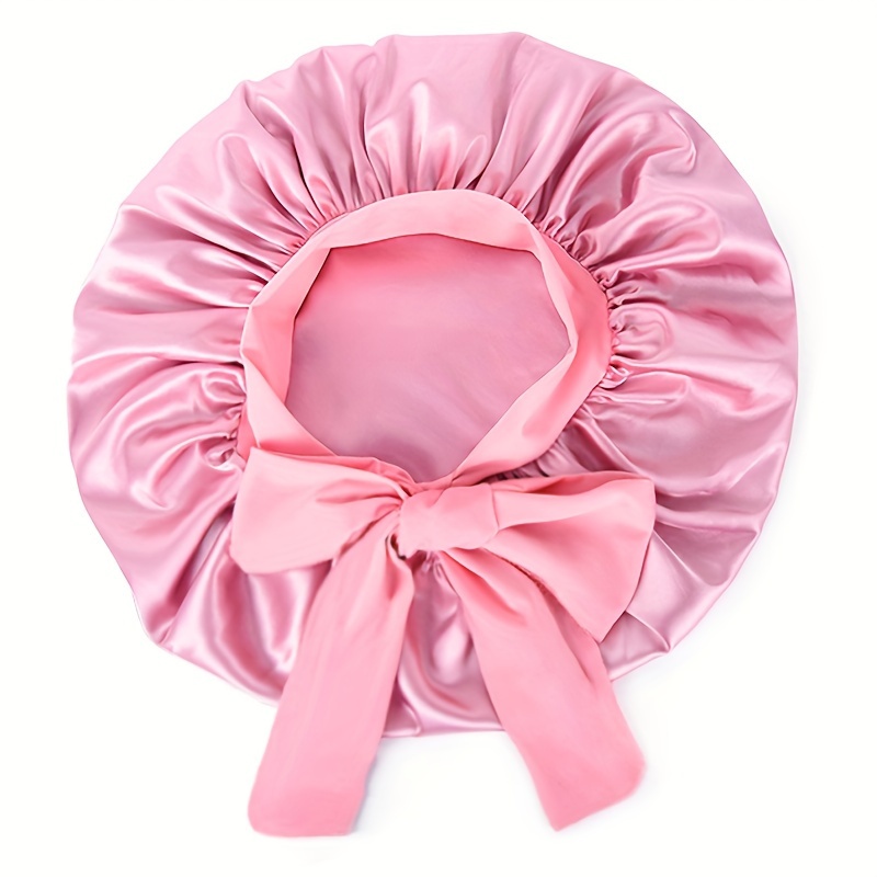 Bonnet En Satin Doux Imitation Soie Double Couche Turban - Temu