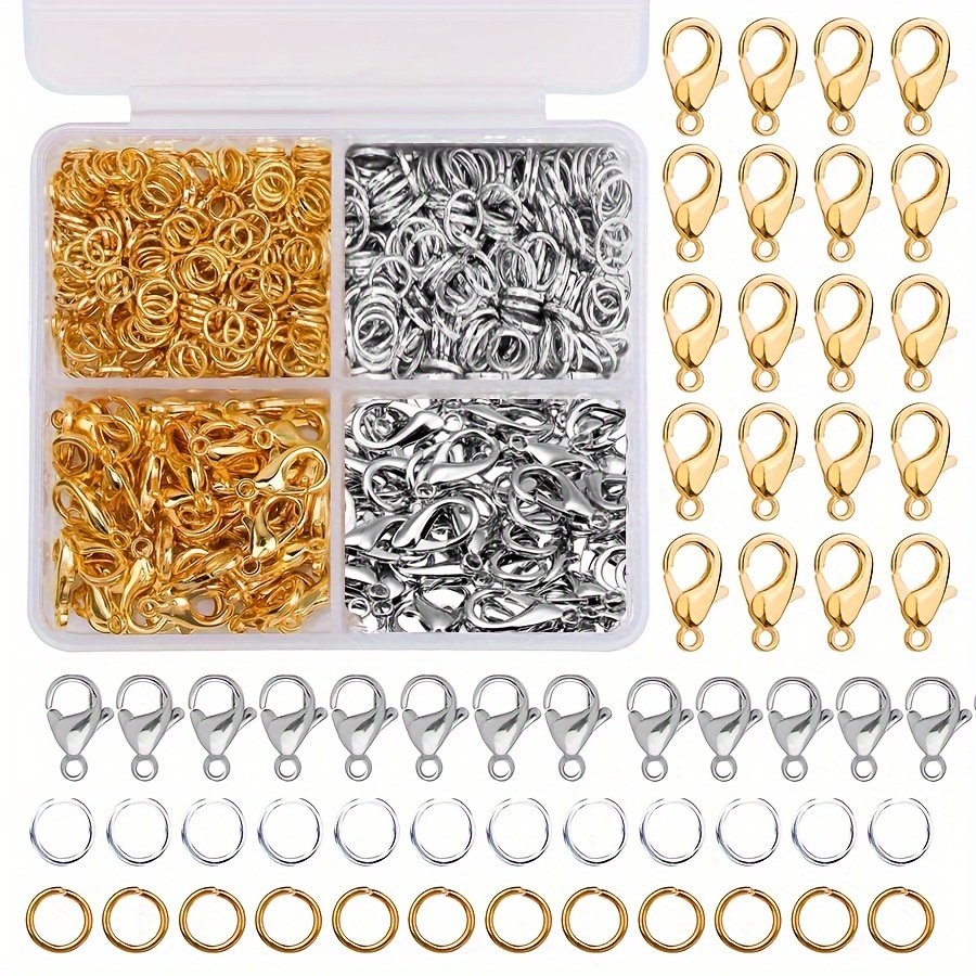 Golden Silvery Colour Lobster Clasp Hooks Connector Diy - Temu