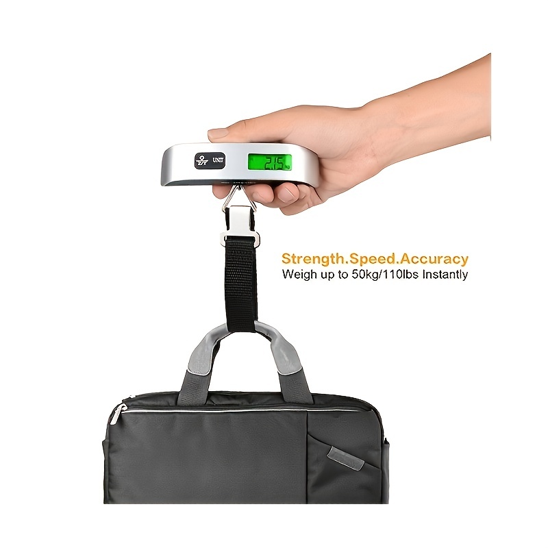 Mini Báscula Electrónica Digital LCD Para Equipaje, Báscula Portátil Para  Maletas, Báscula Colgante Para Bolsa De Viaje Con Anzuelo - Temu