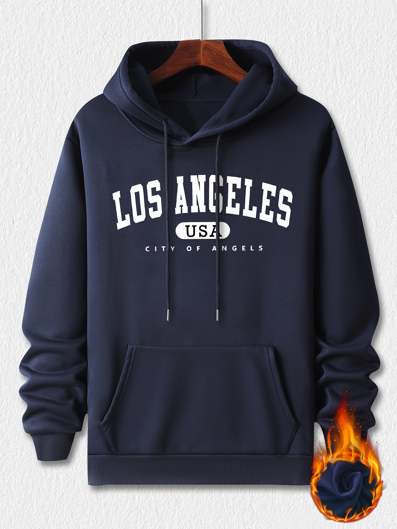 City Of Angeles Photo Print Hoodie, Felpe Con Cappuccio Per Uomo, Felpa Con  Cappuccio Casual Da Uomo Con Design Grafico Stampato E Tasca A Marsupio Per  L'Inverno Autunno, Come Regali - Temu