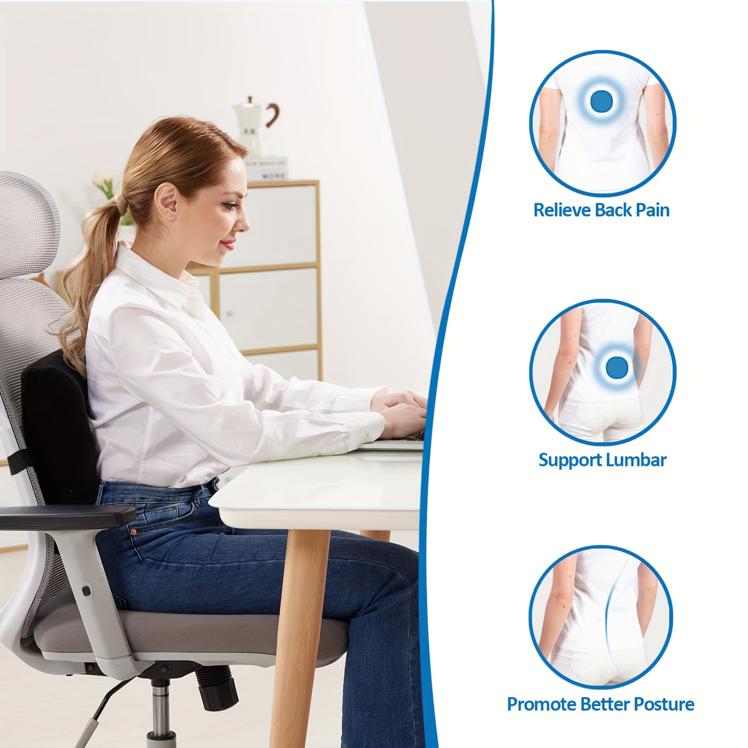 What is the best chair for back pain? How to improve sitting posture with  it?