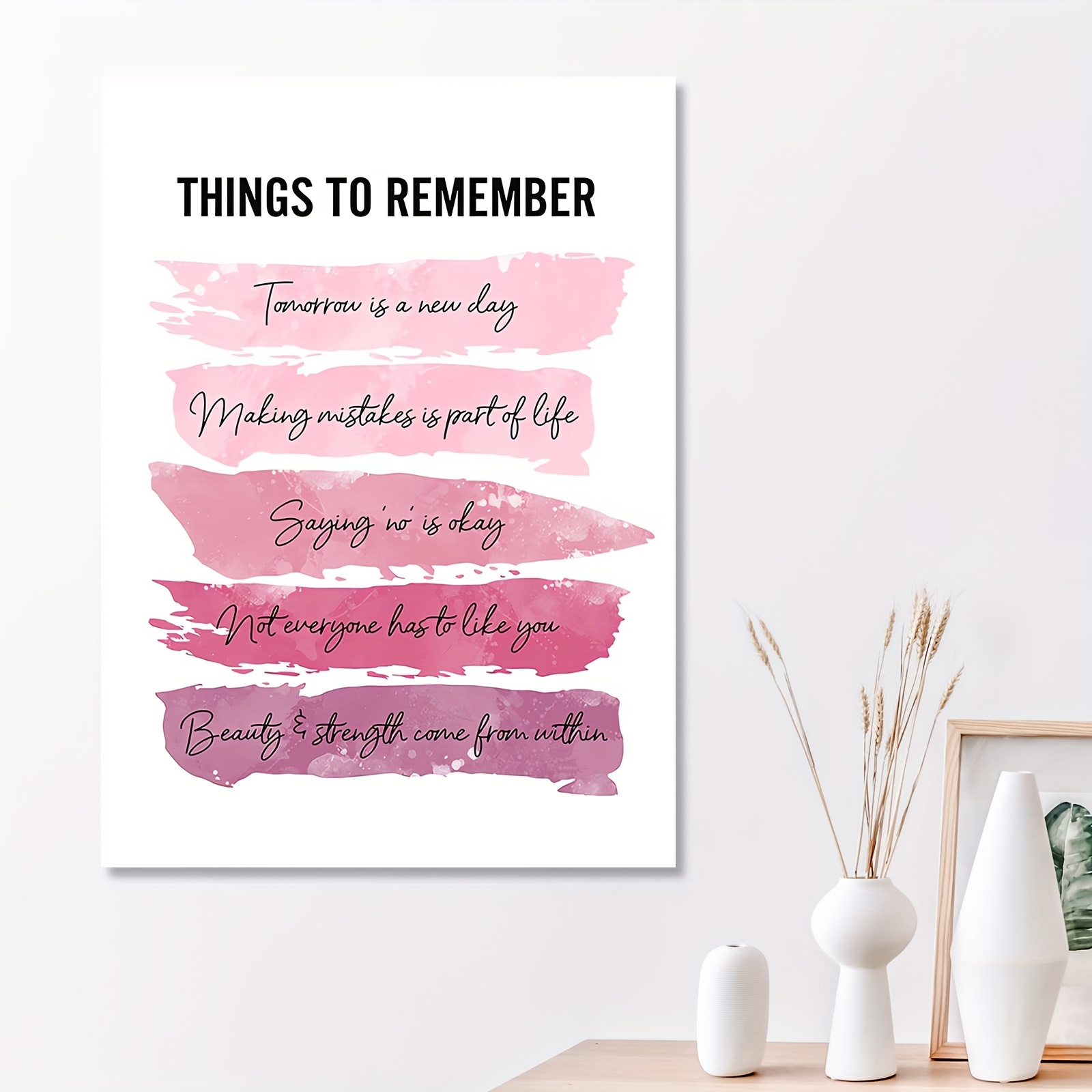 Inspirational Wall Art Decor - Positive Quote Home Decoration -  Motivational Encouragement Gifts for Women -8x10 Poster for Girls or Teens  Bedroom, Living Room