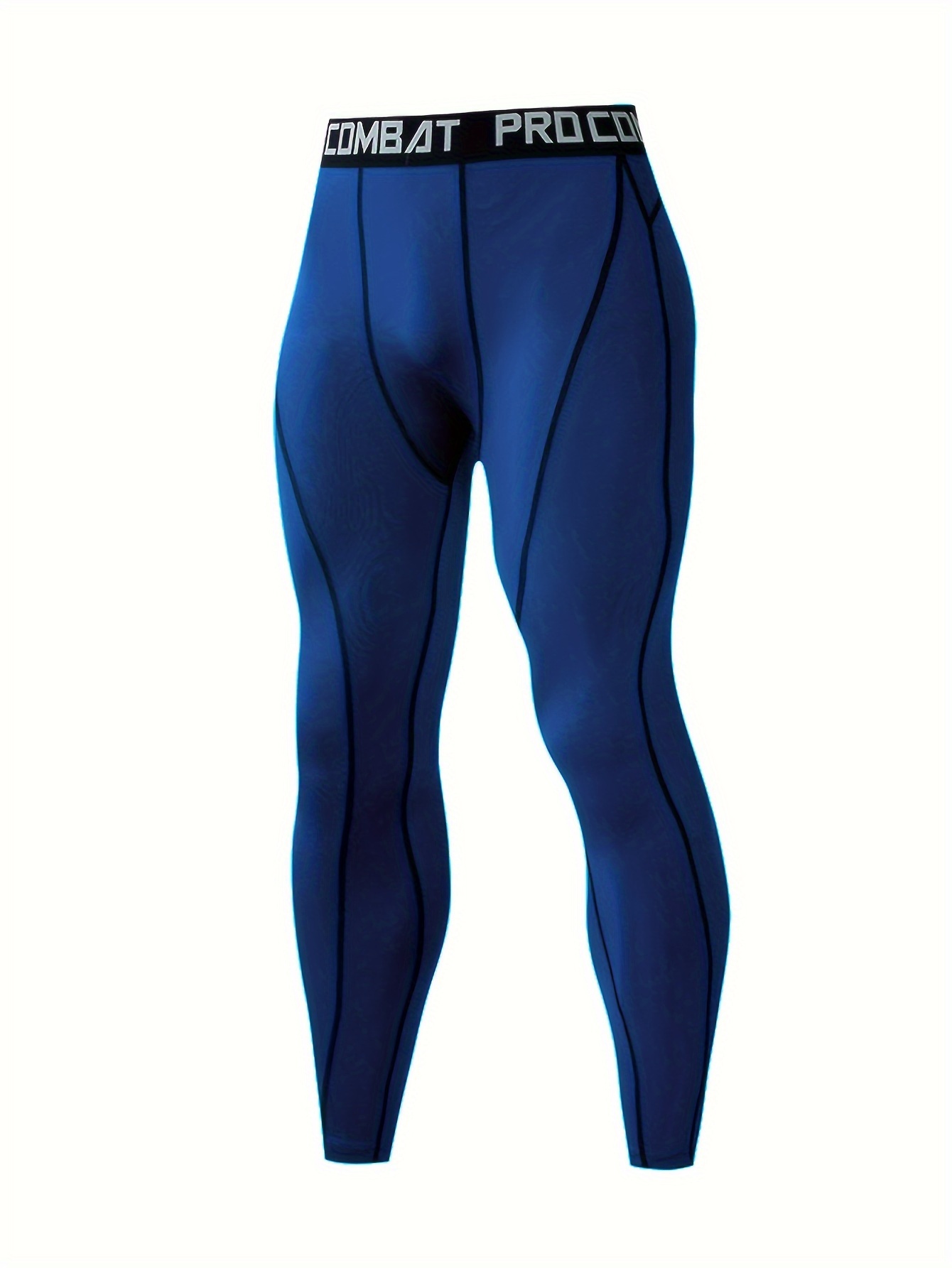 HUAKANG 2 Pack Compression Tights Mens Running Leggings Cool Quick Dry Base  Layer Sport Workout Jogging Pants Athletic Training Gym Tights with  Pockets(0909-Black Blue-M) : : Fashion