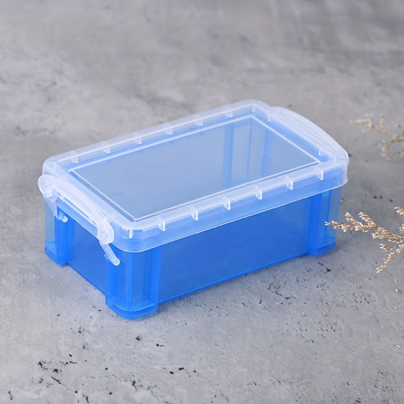 Caja de almacenamiento de plástico de 65 pulgadas de largo x 3 pulgadas,  contenedor organizador con tapa duradera y hebillas de cierre seguro