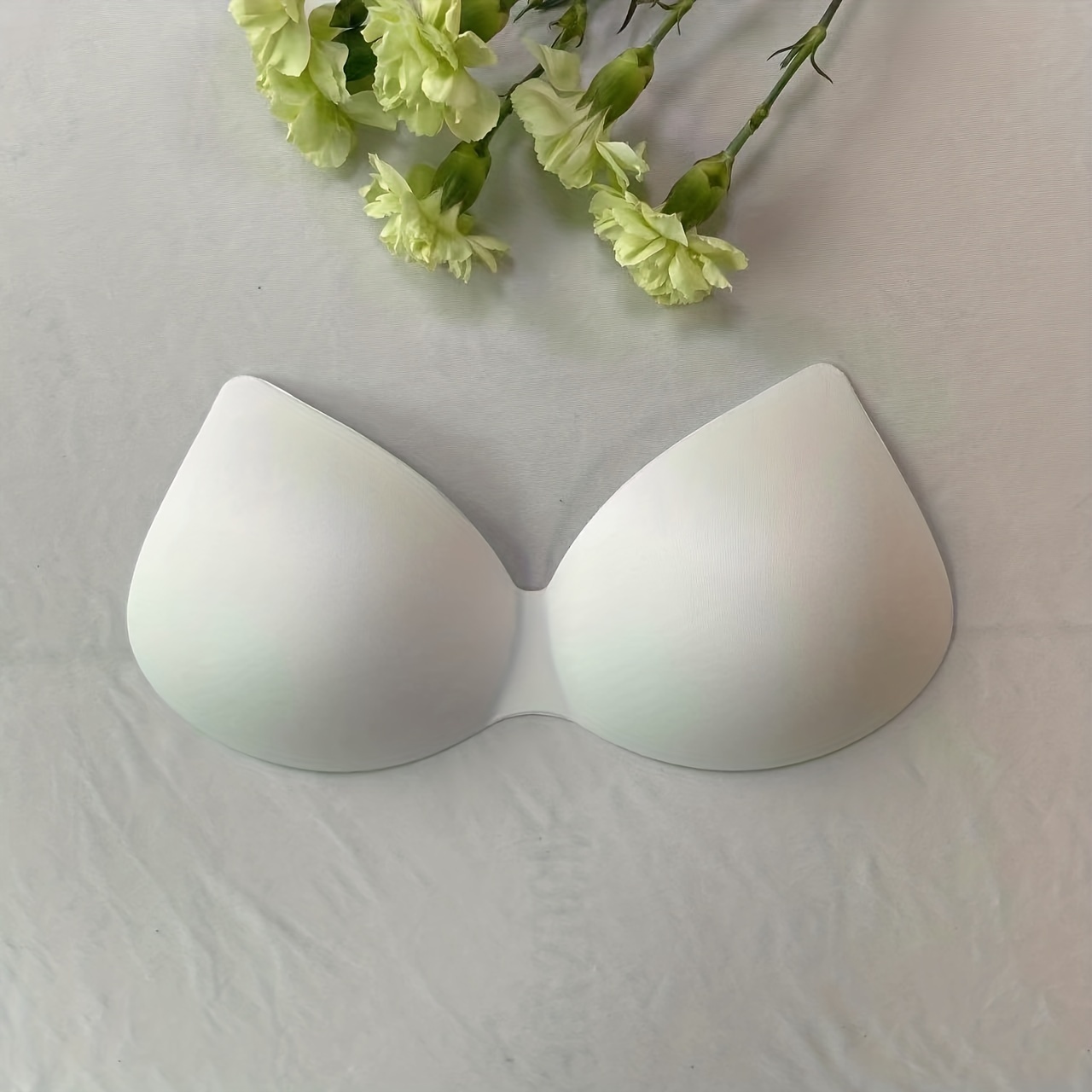 2piece White Bra Cup Chest Pads Sewing In Bra Cup Soft Foam For Bikini Pads  Insert