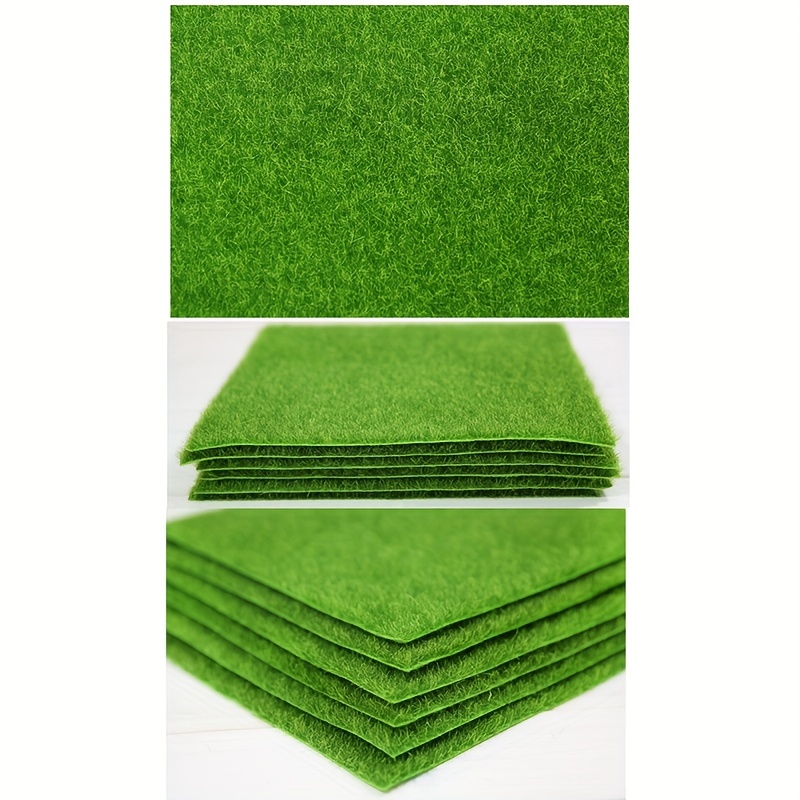 1pc 15cm Tappeto Erba Artificiale Verde Prato Finto Tappeti - Temu