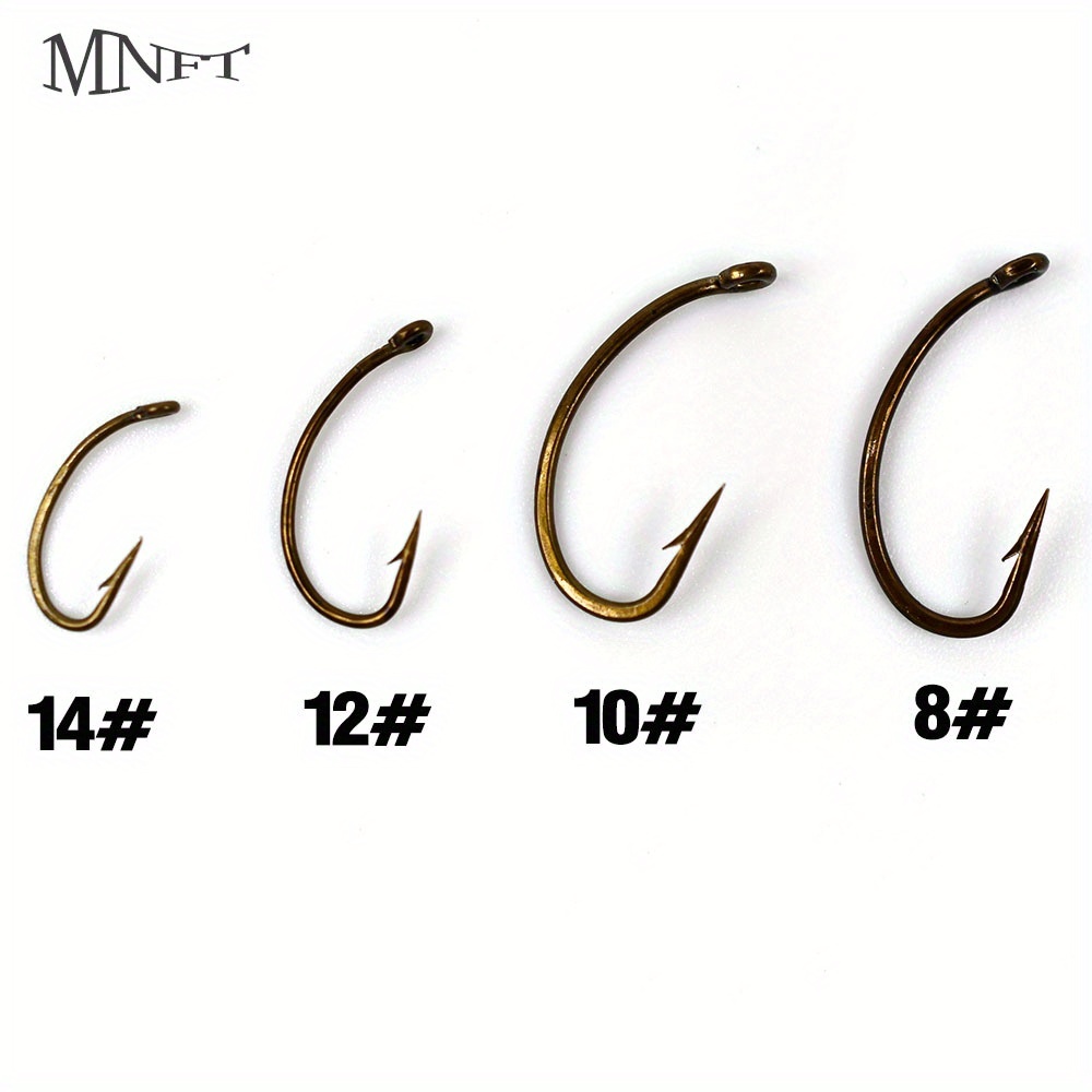 30pcs 2X strength big game fly fishing hooks with wide gape for
