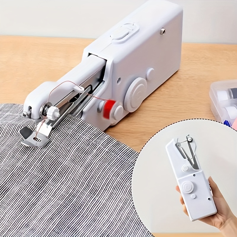 Mini sewing machine,Two dear,handheld sewing machine,Easy to Use and Fast  Stitch Suitable for Clothes,Fabrics, DIY Home Travel