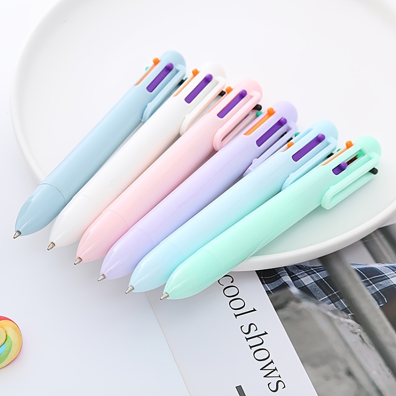 Macaroon 6-in-1 Multicolor Ballpoint Pen Solid Color Cool