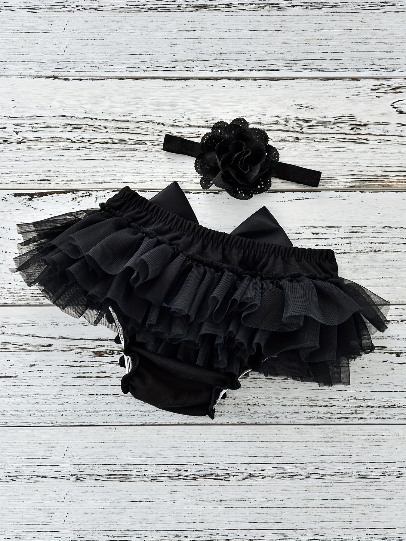  City Threads Baby Girls Ruffled Diaper Covers Bloomers Soft  Cotton Fashionable Cute SPD Sensory Sensity Clothing Black