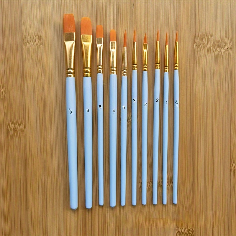 Paint Brush Set - Perfect For Acrylic, Oil, Watercolor, Face