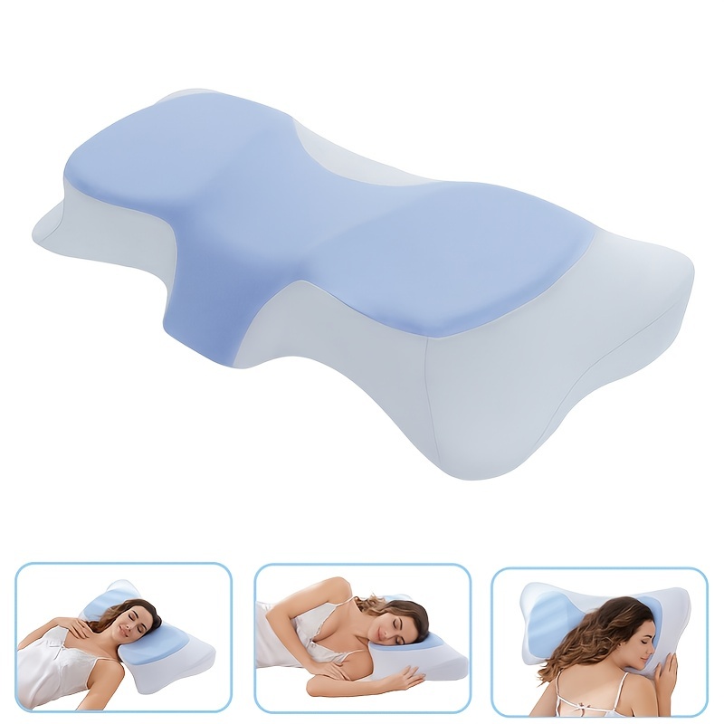 Oval Macaron Pillow Cervical Memory Foam Pillow Cooling Bed - Temu