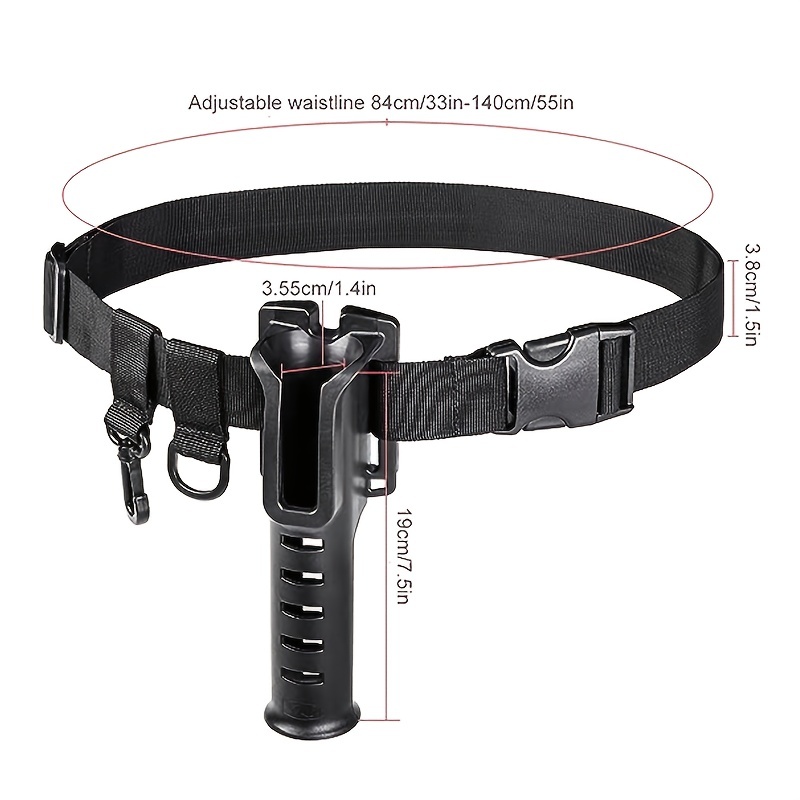 Waist Belt Shoulder Harness Rod Holder Belt Adjustable Rod