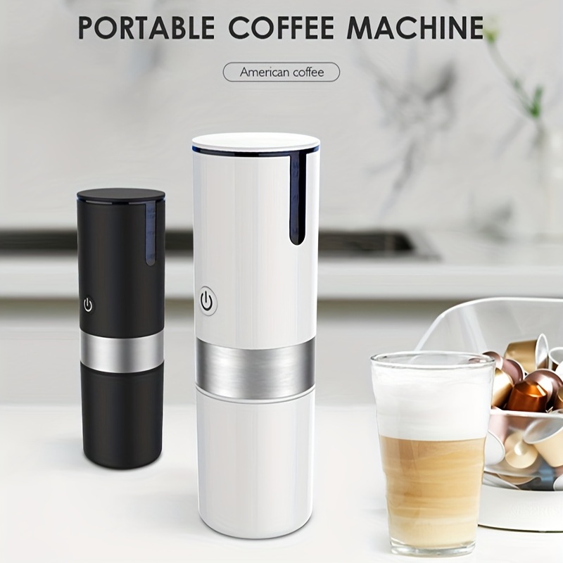 Portable Capsule Coffee Maker: Black Abs Body Fully - Temu