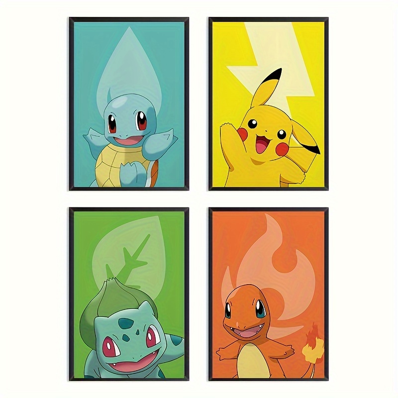 Unframed Canvas Poster Modern Art Poster Pikachu - Temu