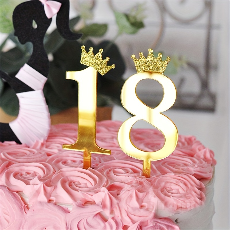10pcs, Numéros En Acrylique 0-9 Topper De Gâteau Acrylique Joyeux  Anniversaire Pour Gâteaux De Mariage Ou Décorations De Fête D'anniversaire  - Temu Belgium