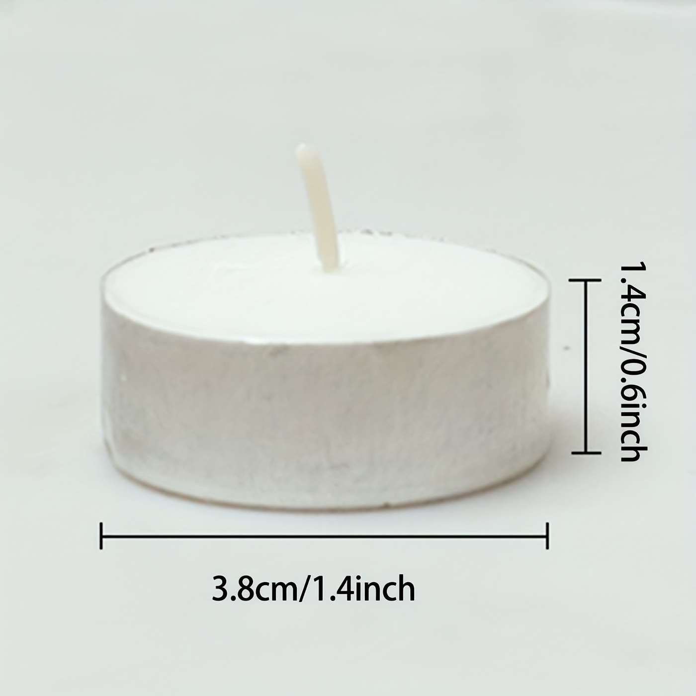 10pcs Unscented Tealight Candles white, Smokeless, Dripless, Long